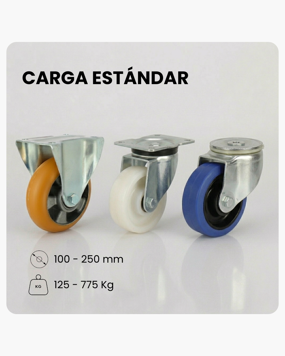 RUEDA INDUSTRIAL CARGA STANDARD