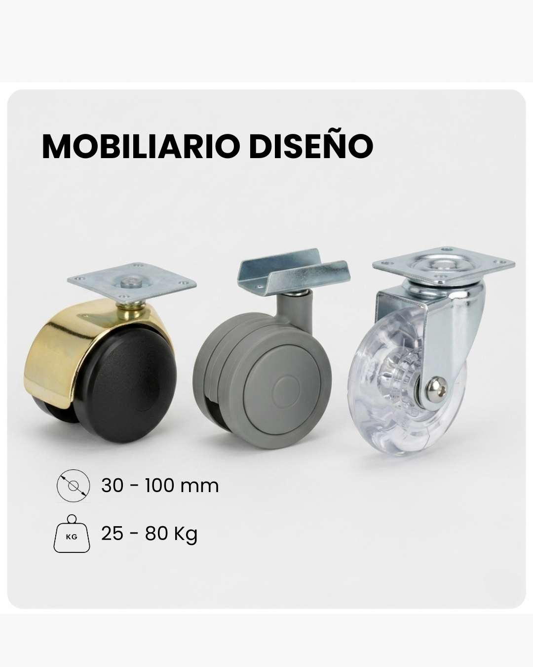 RUEDAS MUEBLES DISEÑO