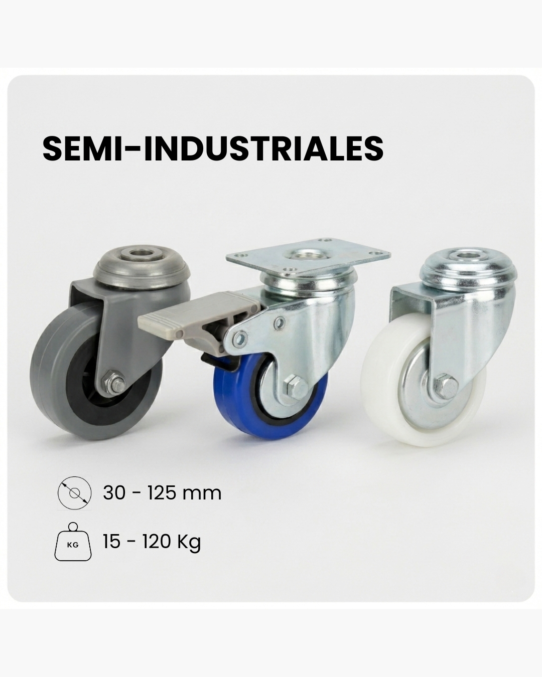RUEDAS MUEBLES INDUSTRIALES