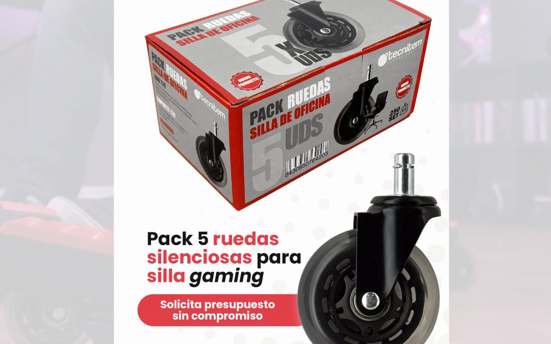 ¡NUEVAS RUEDAS PARA SILLA DE OFICINA!